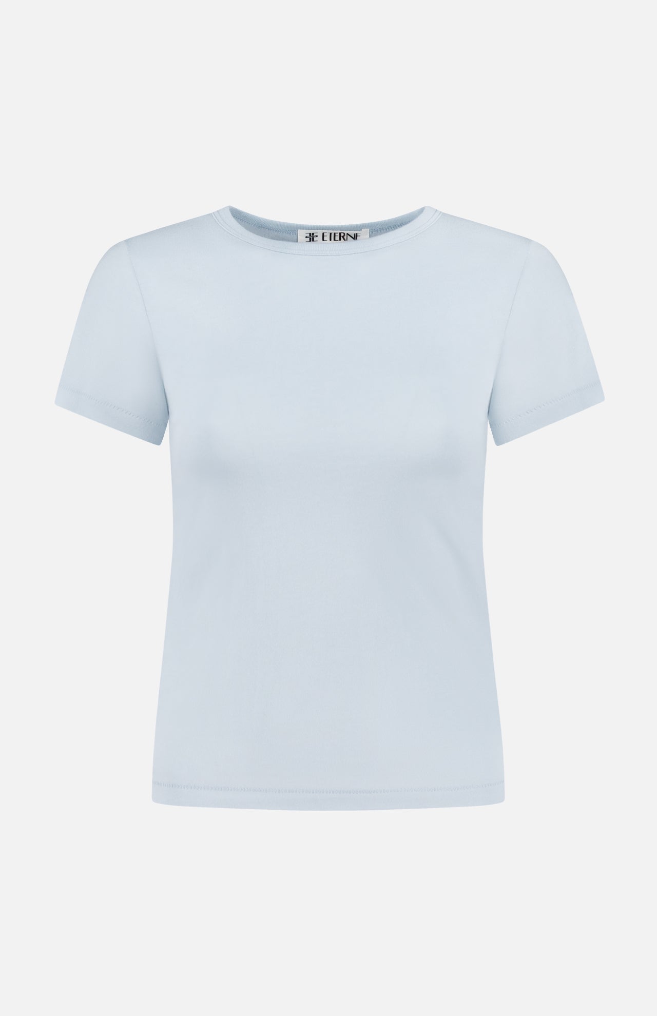 Fitted Crewneck Short Sleeve T-Shirt (14683759280491)