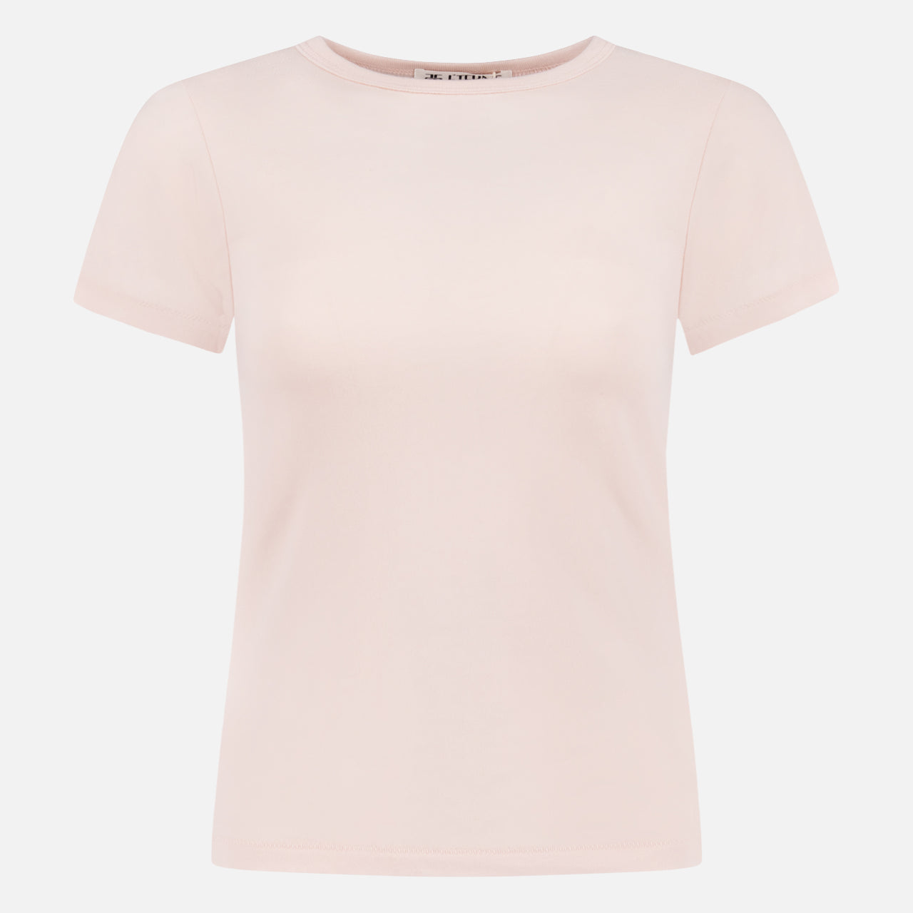 Fitted Crewneck Short Sleeve T-Shirt (14683759247723)