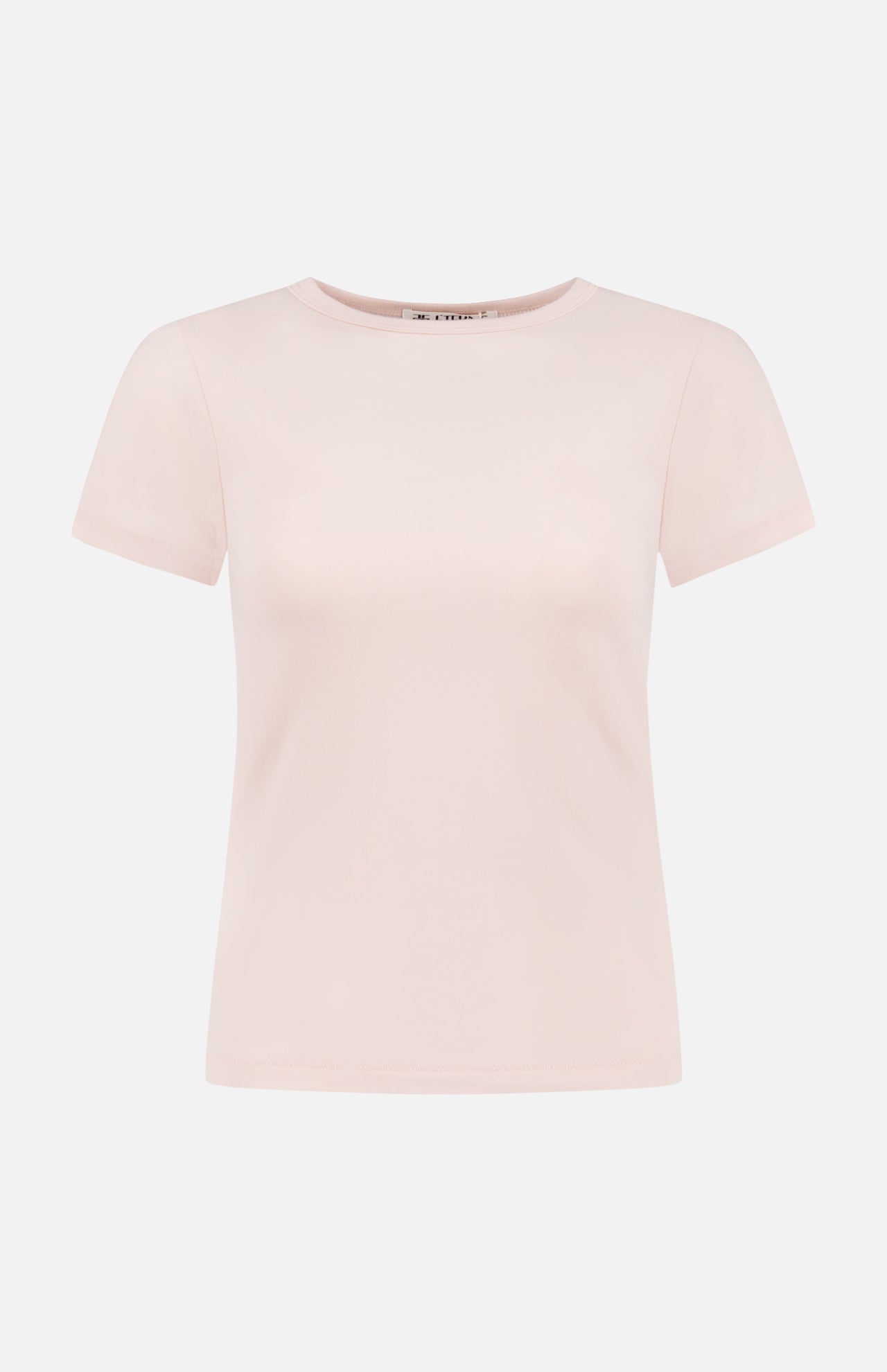 Fitted Crewneck Short Sleeve T-Shirt (14683759247723)