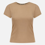 Fitted Crewneck Short Sleeve T-shirt (14690370847083)