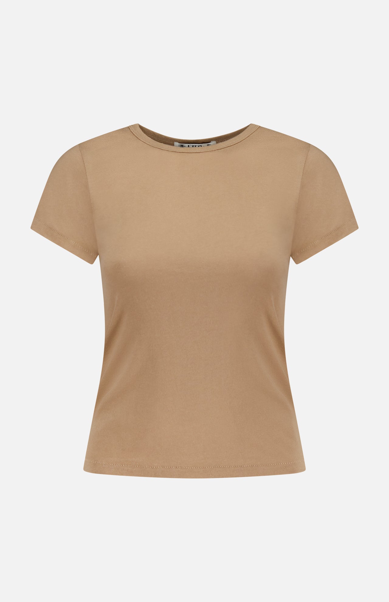 Fitted Crewneck Short Sleeve T-shirt (14690370847083)