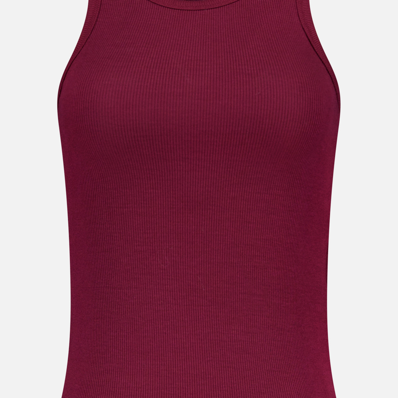 High Neck Fitted Tank Top (14730284859755)
