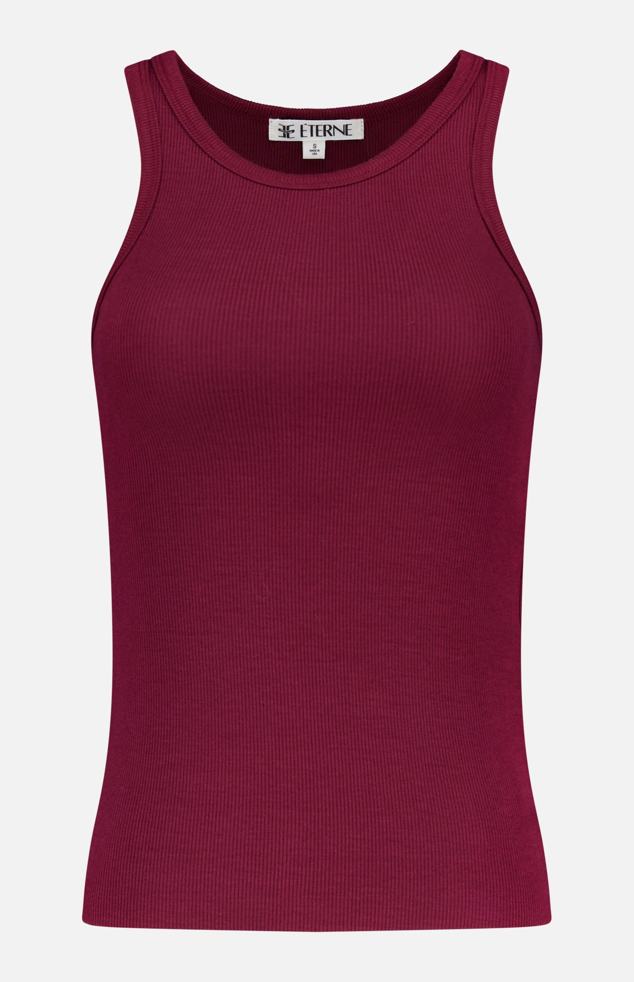 High Neck Fitted Tank Top (14730284859755)