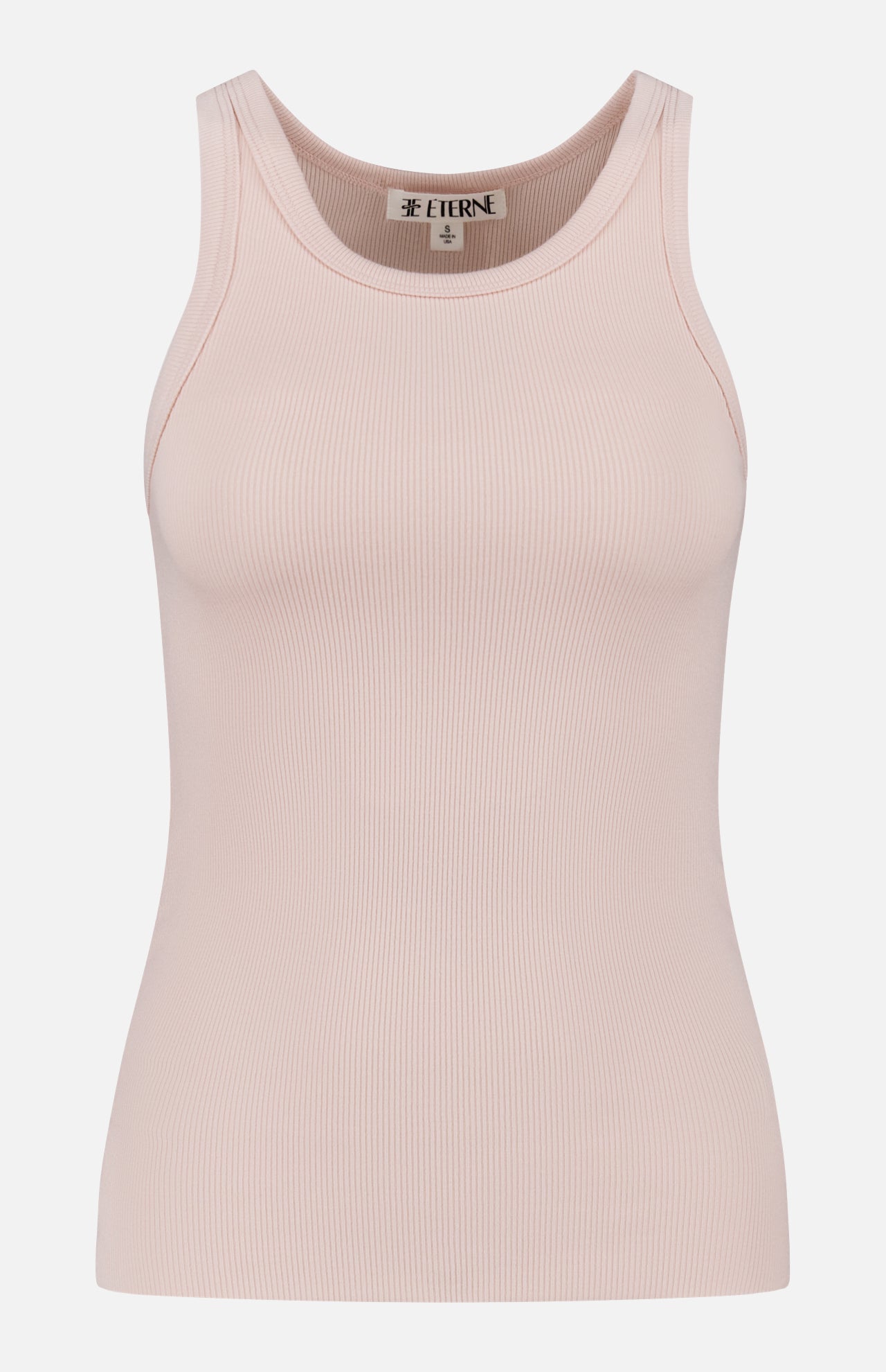 High Neck Fitted Tank Top (14683759149419)