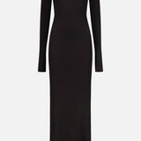 Long Sleeve Crewneck Maxi Dress (14673297736043)