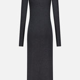 Long Sleeve Crewneck Maxi Dress