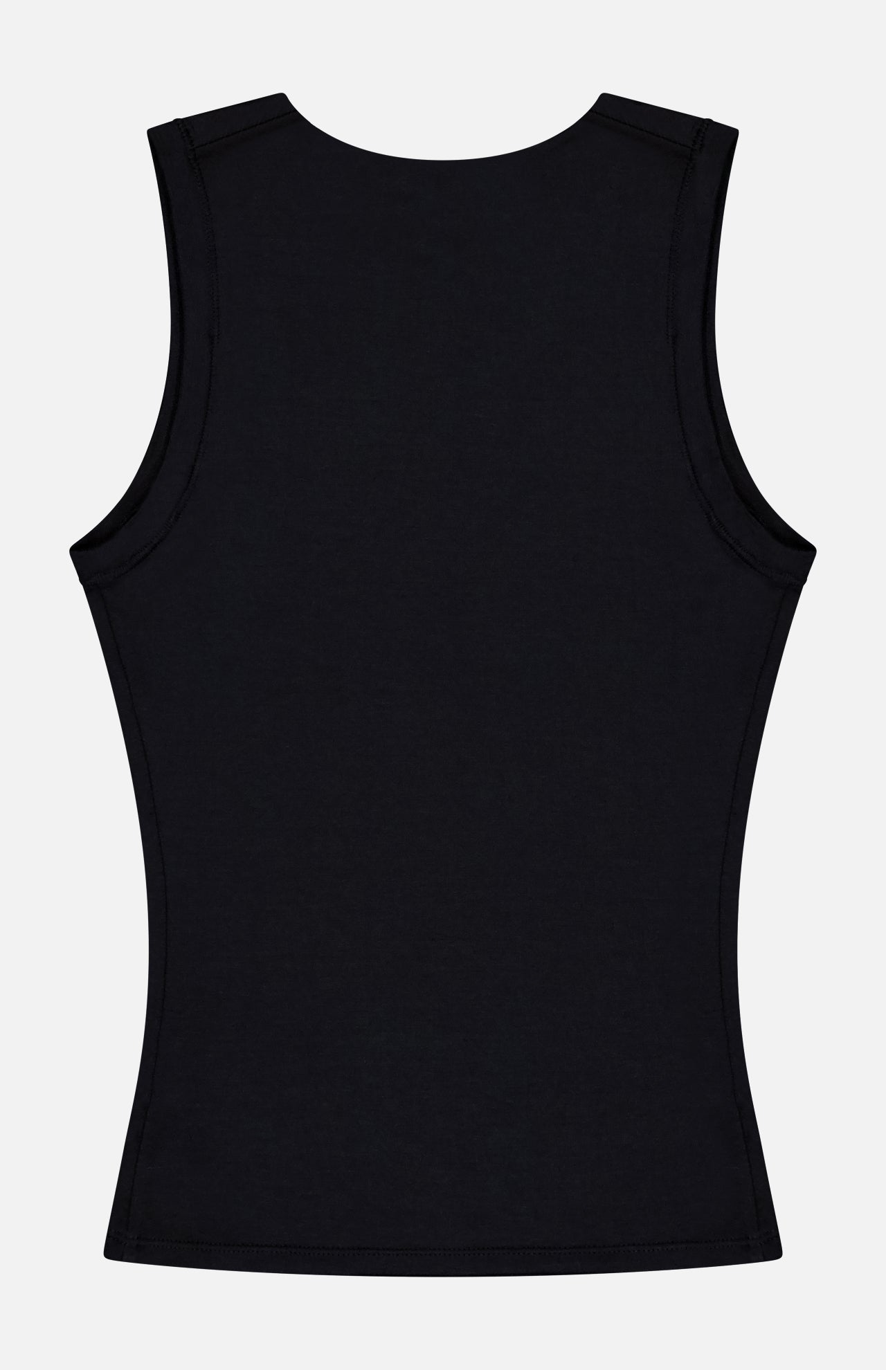 Sleeveless Crewneck Slim Fit Top (14721025343851)