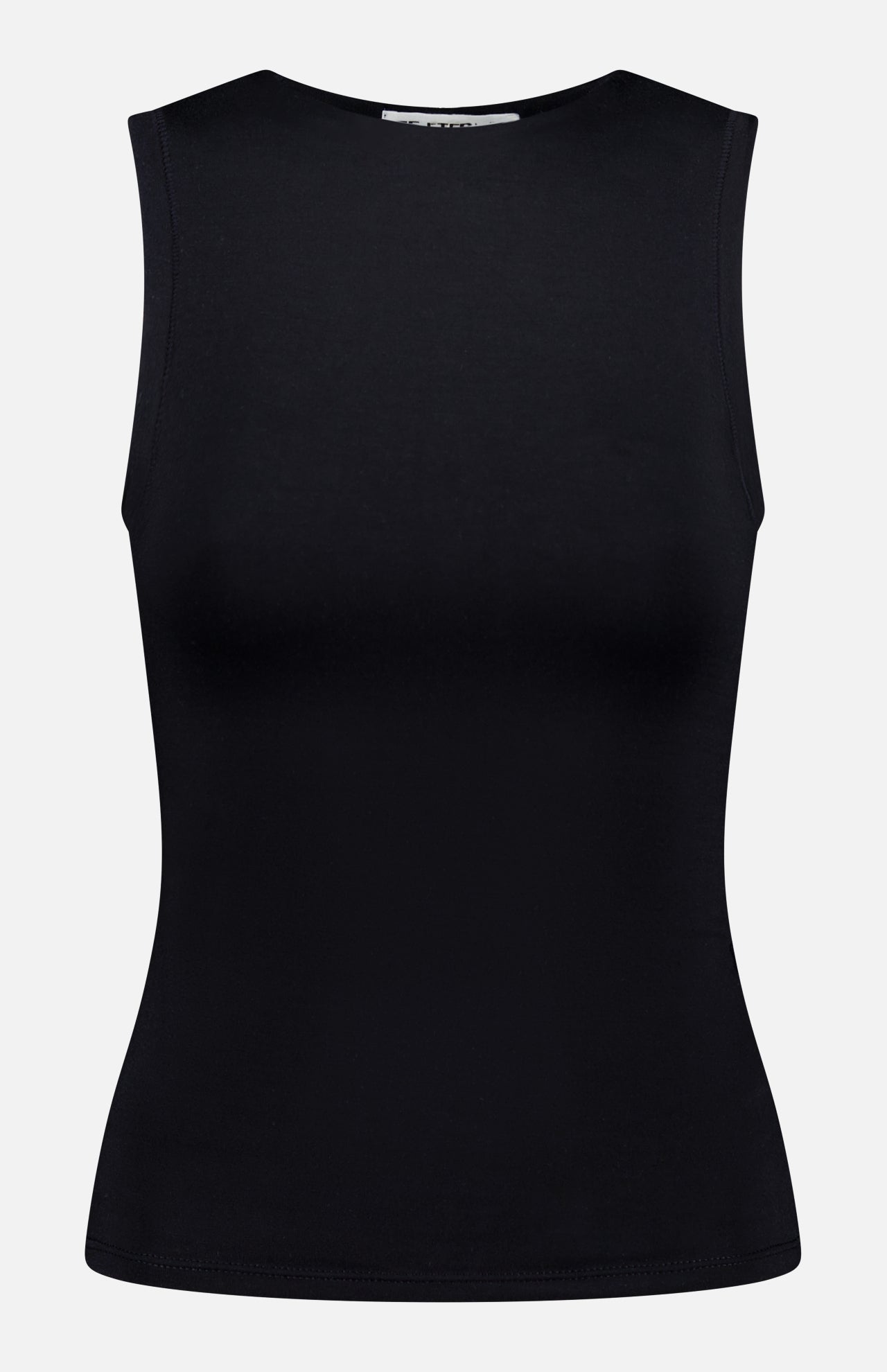 Sleeveless Crewneck Slim Fit Top (14721025343851)