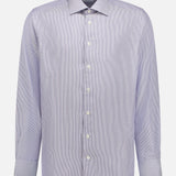 Dark Blue Striped Signature Twill Shirt (7569944412275)