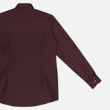 Dark Red Solid Merino Wool Shirt (7569944543347)