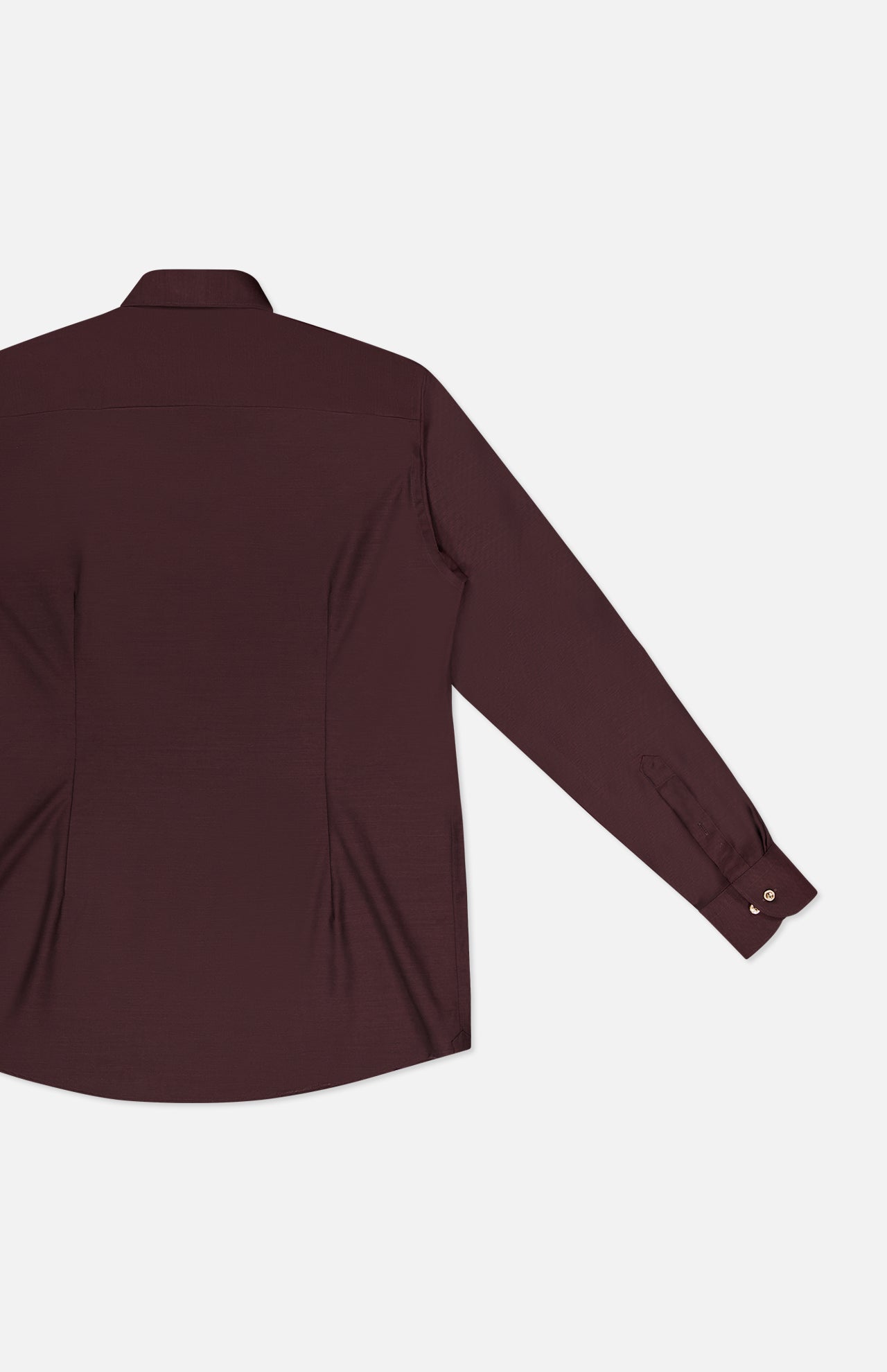 Dark Red Solid Merino Wool Shirt (7569944543347)