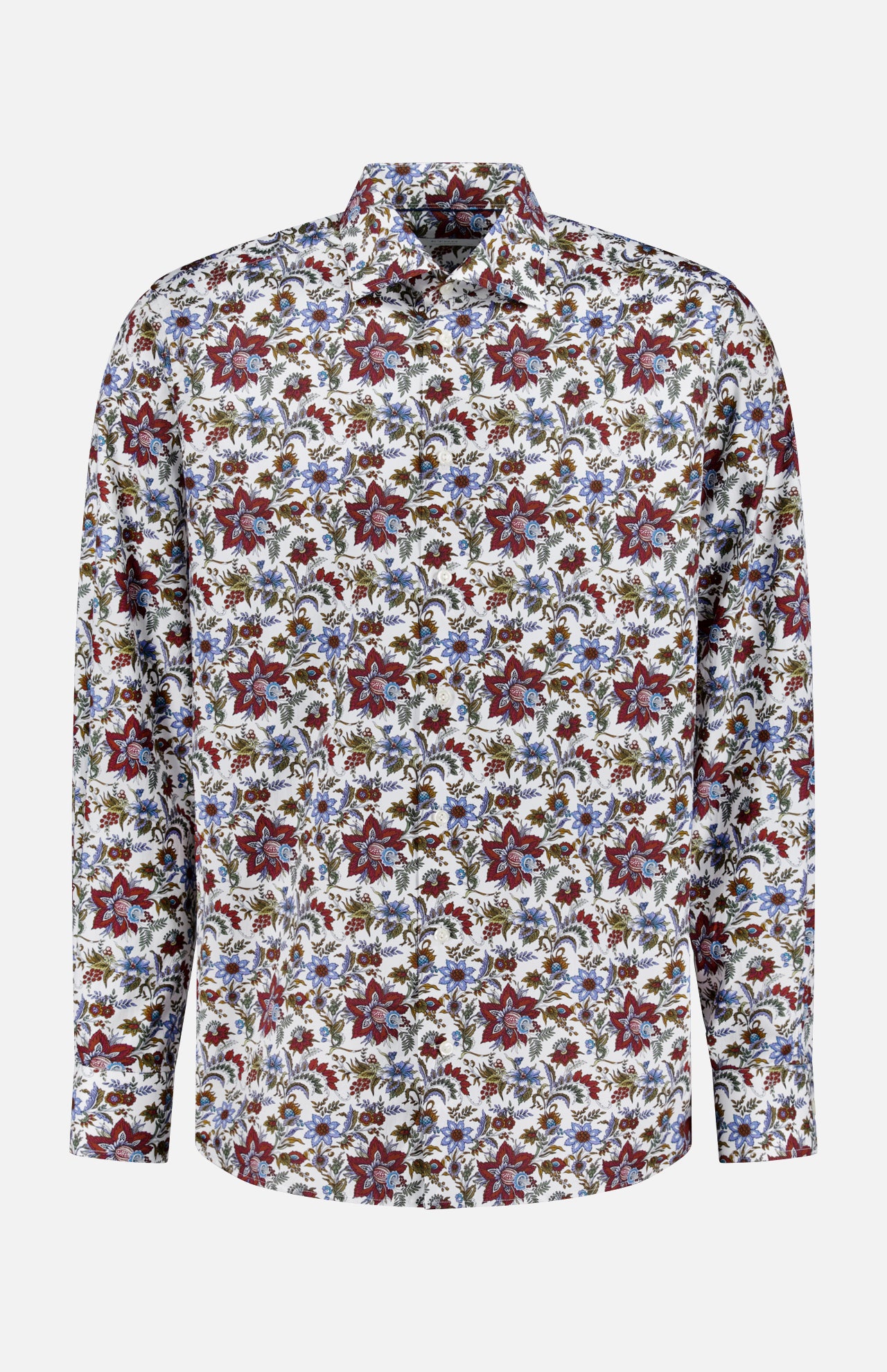 Contemporary Fit Floral Print Signature Twill Shirt (14716394144107)