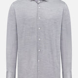 Contemporary Fit Merino Lyocell Jersey Dress Shirt
