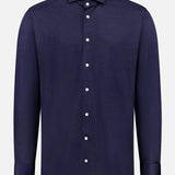 Contemporary Fit Merino Lyocell Jersey Dress Shirt