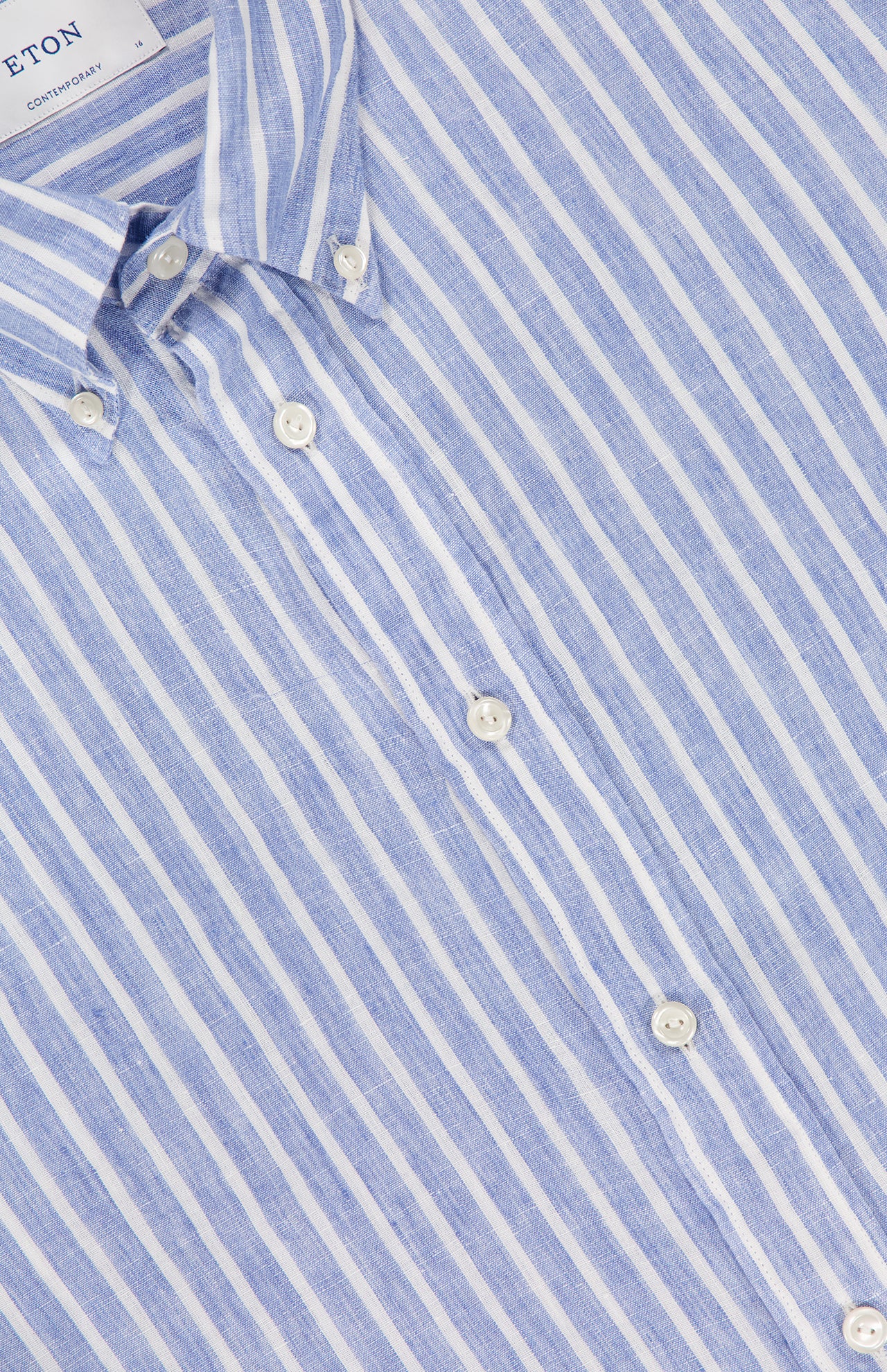 Contemporary Fit Striped Linen Shirt (14628572004715)
