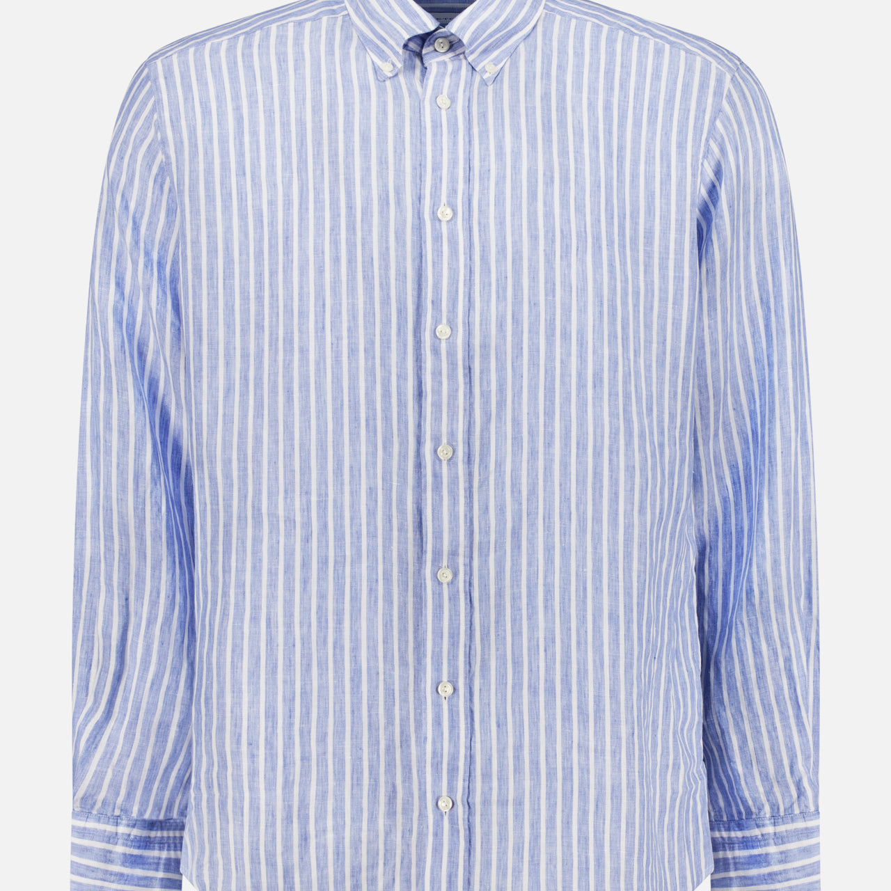 Contemporary Fit Striped Linen Shirt (14628572004715)