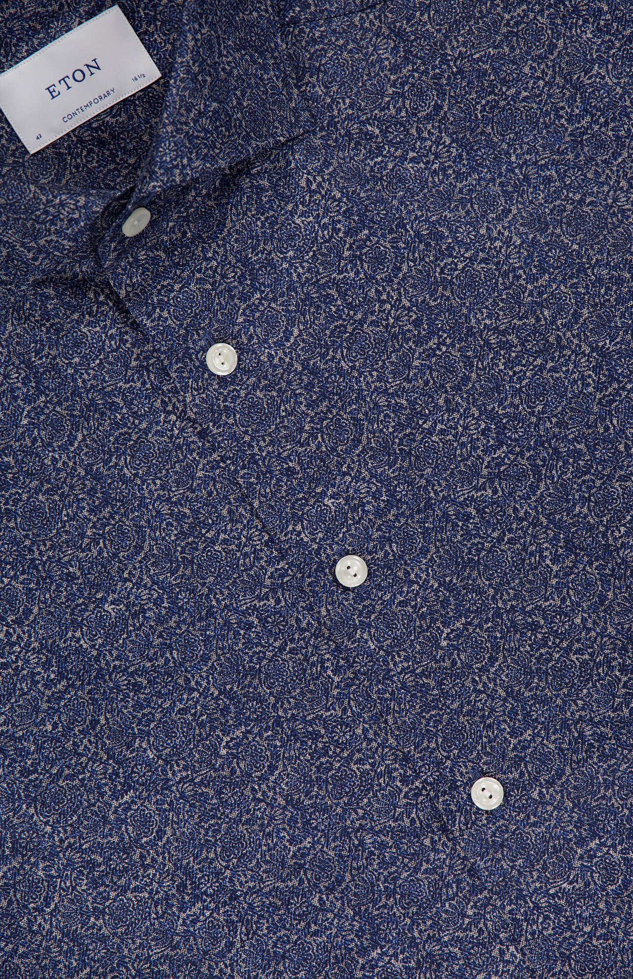 Contemporary Fit Tonal Ornamental Print Shirt (14716394078571)