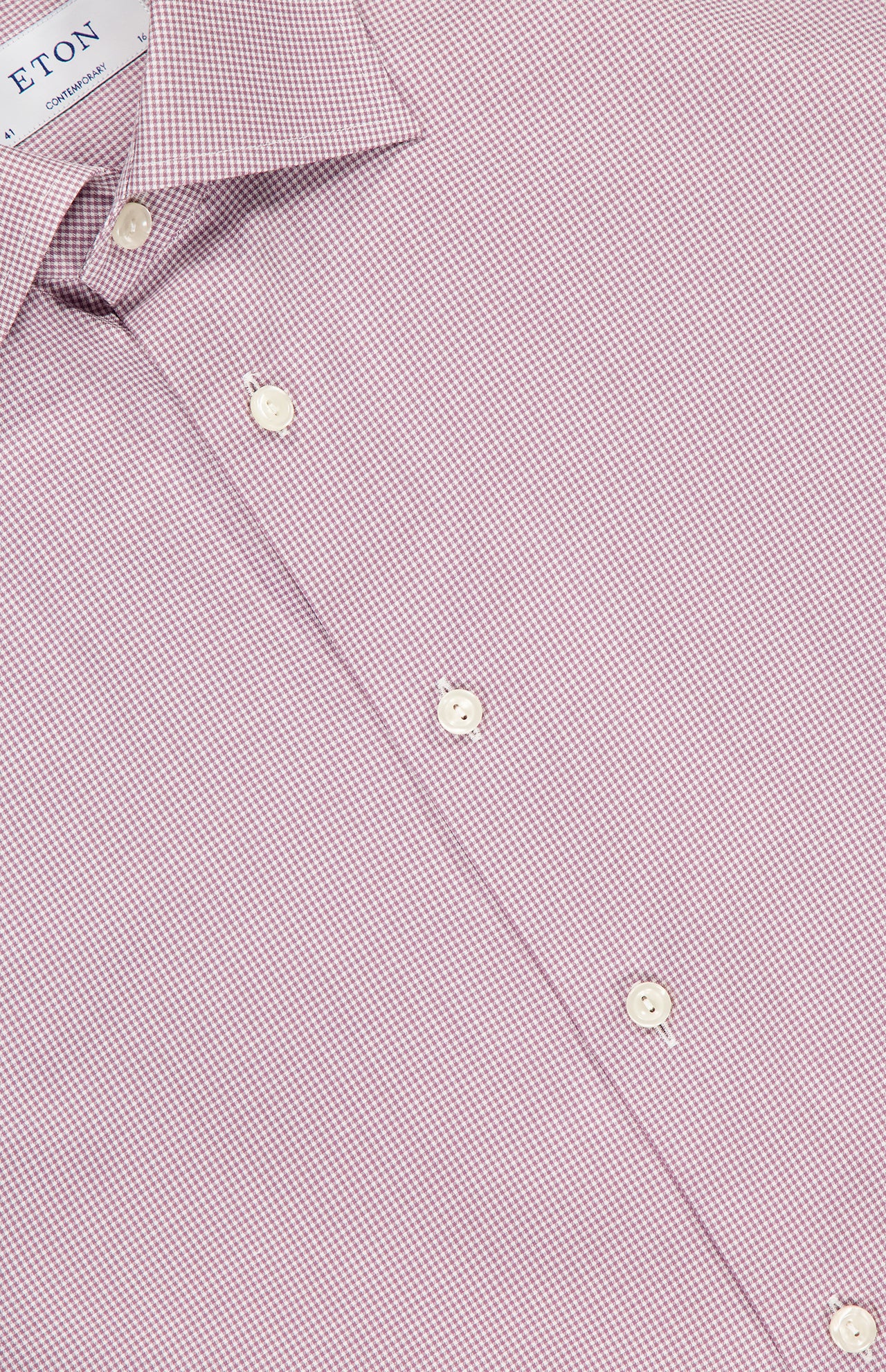 Mid Purple Fine Check Signature Twill Shirt (7569944674419)