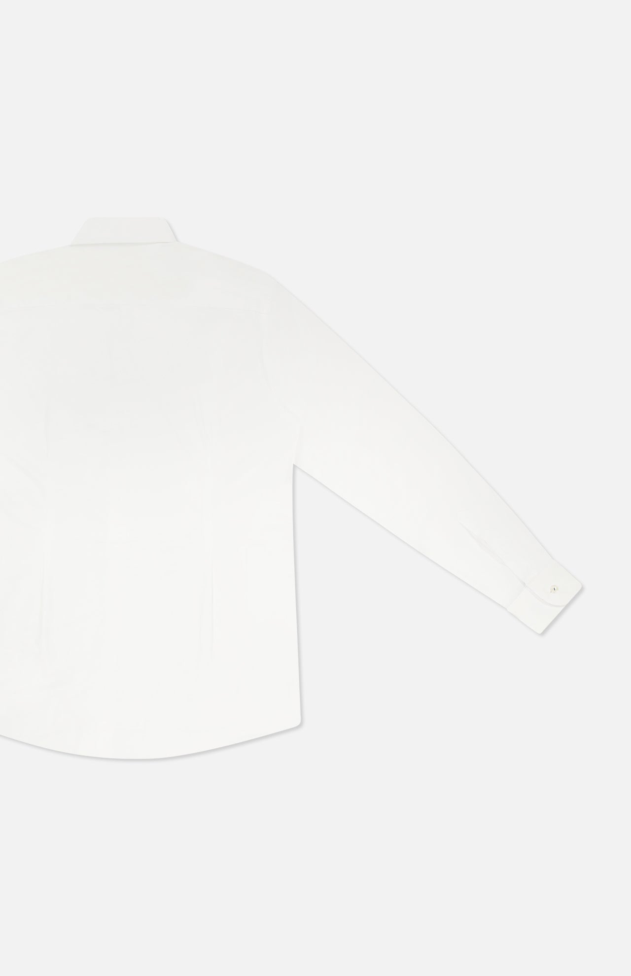 White Solid Four-Way Stretch Shirt (7569944248435)