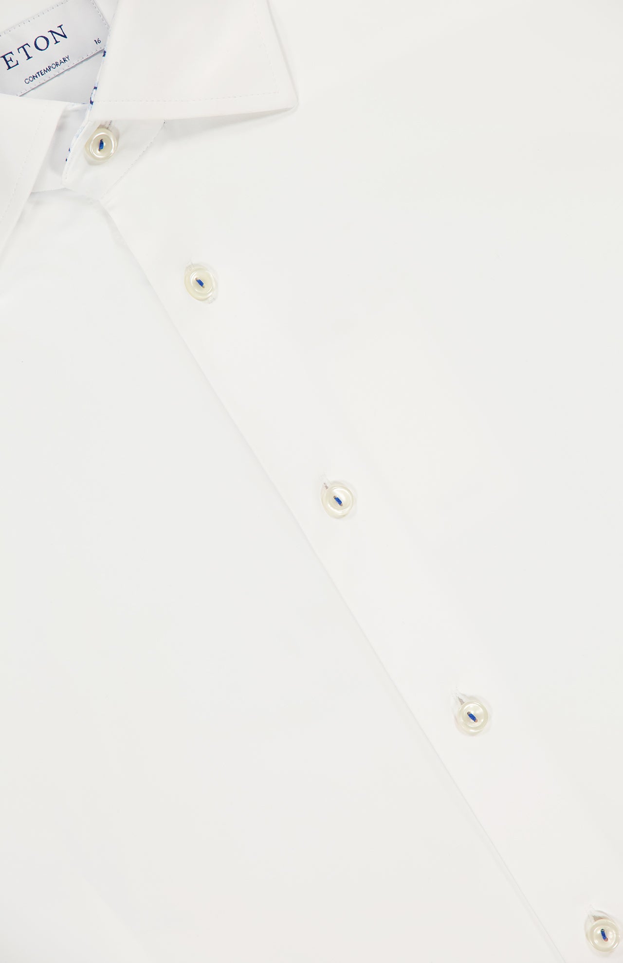 White Solid Four-Way Stretch Shirt (7569944248435)