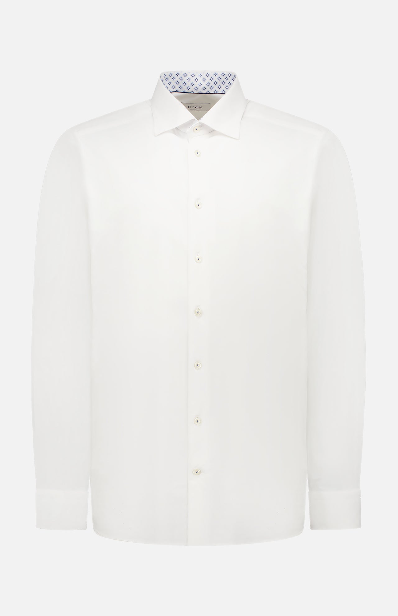 White Solid Four-Way Stretch Shirt (7569944248435)