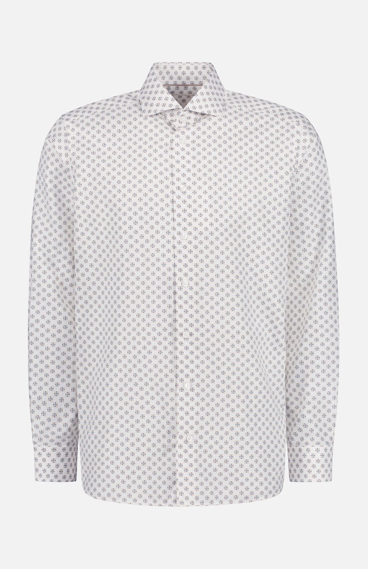 Geometric Print Linen Shirt (7352832721011)
