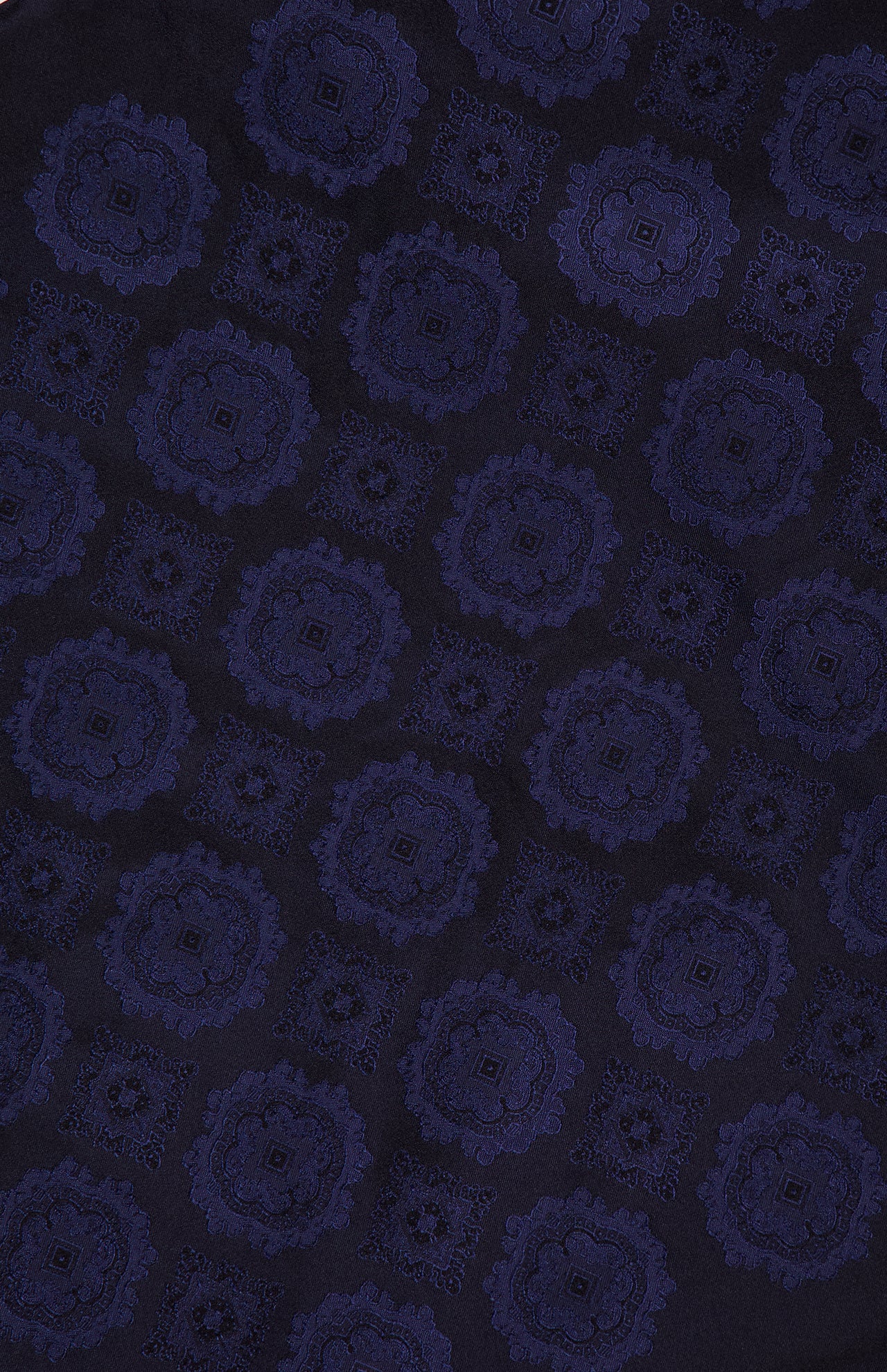 Medallion Print Silk Pocket Square (7755040882803)