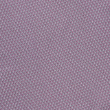 Introducing the Geometric Silk Twill Pocket Square by ETON: crafted from fine silk and featuring a small, repeating circular pattern in purple and white, this elegant accessory is framed by a lavender border with a sophisticated geometric motif. Displayed at a diagonal angle, this pocket square adds a touch of luxury to any refined ensemble.