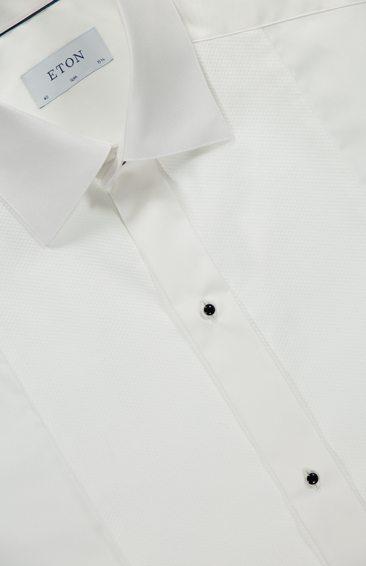 Piqué Black Tie Shirt (7114447814771)