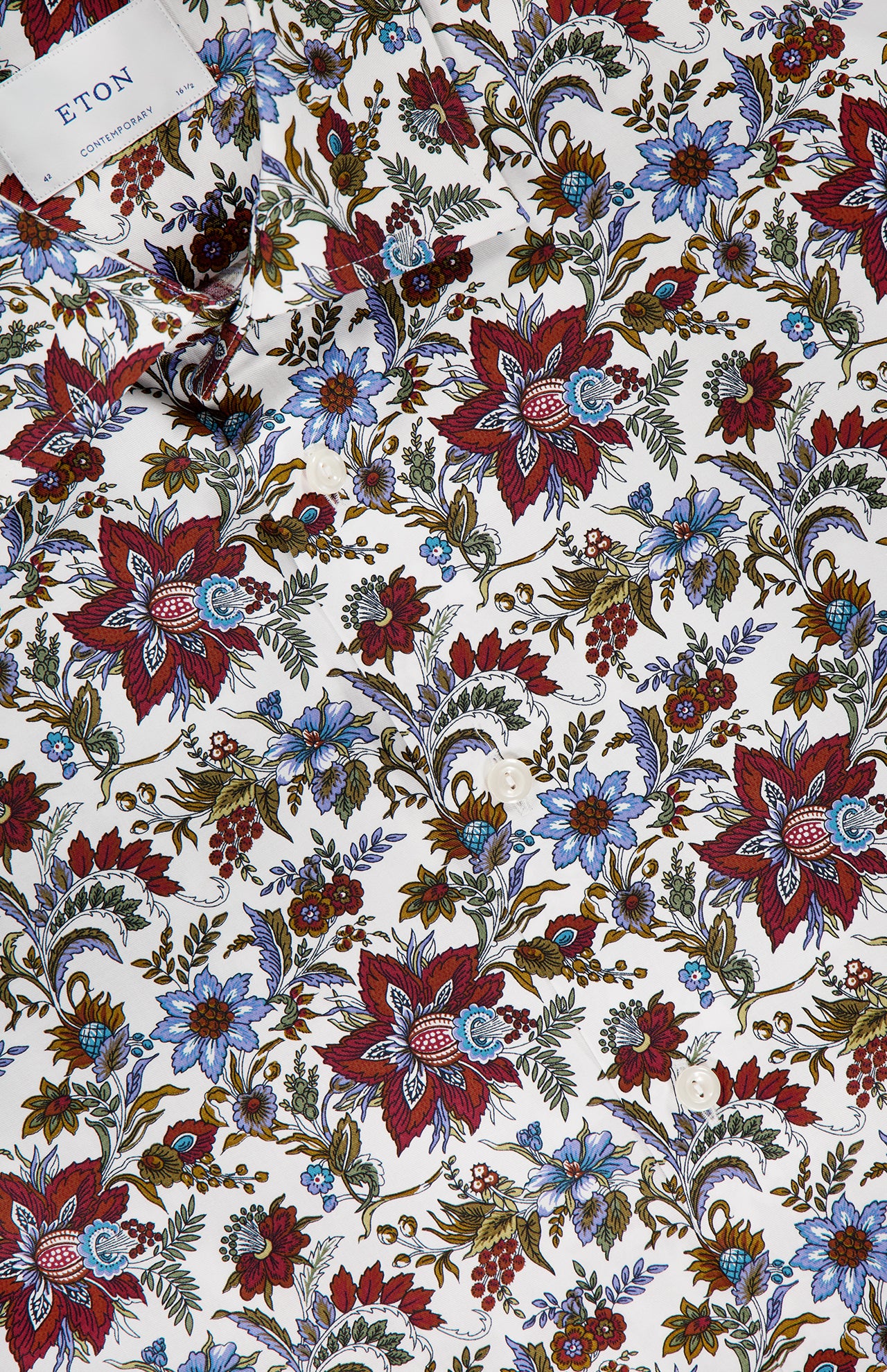 Slim Fit Floral Print Signature Twill Shirt (14716394111339)