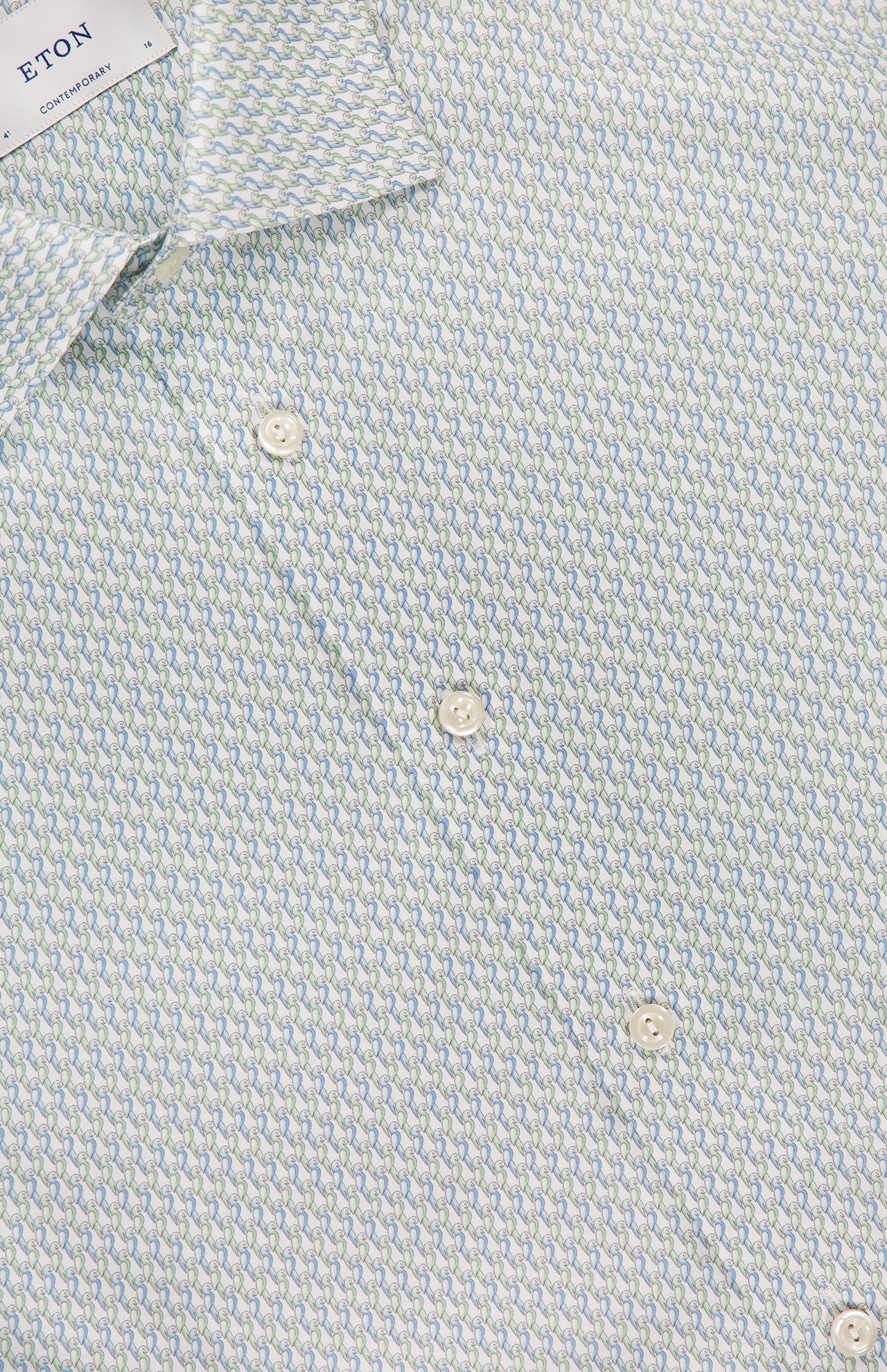 Slim Fit Parrot Print Signature Twill Shirt (14628571447659)