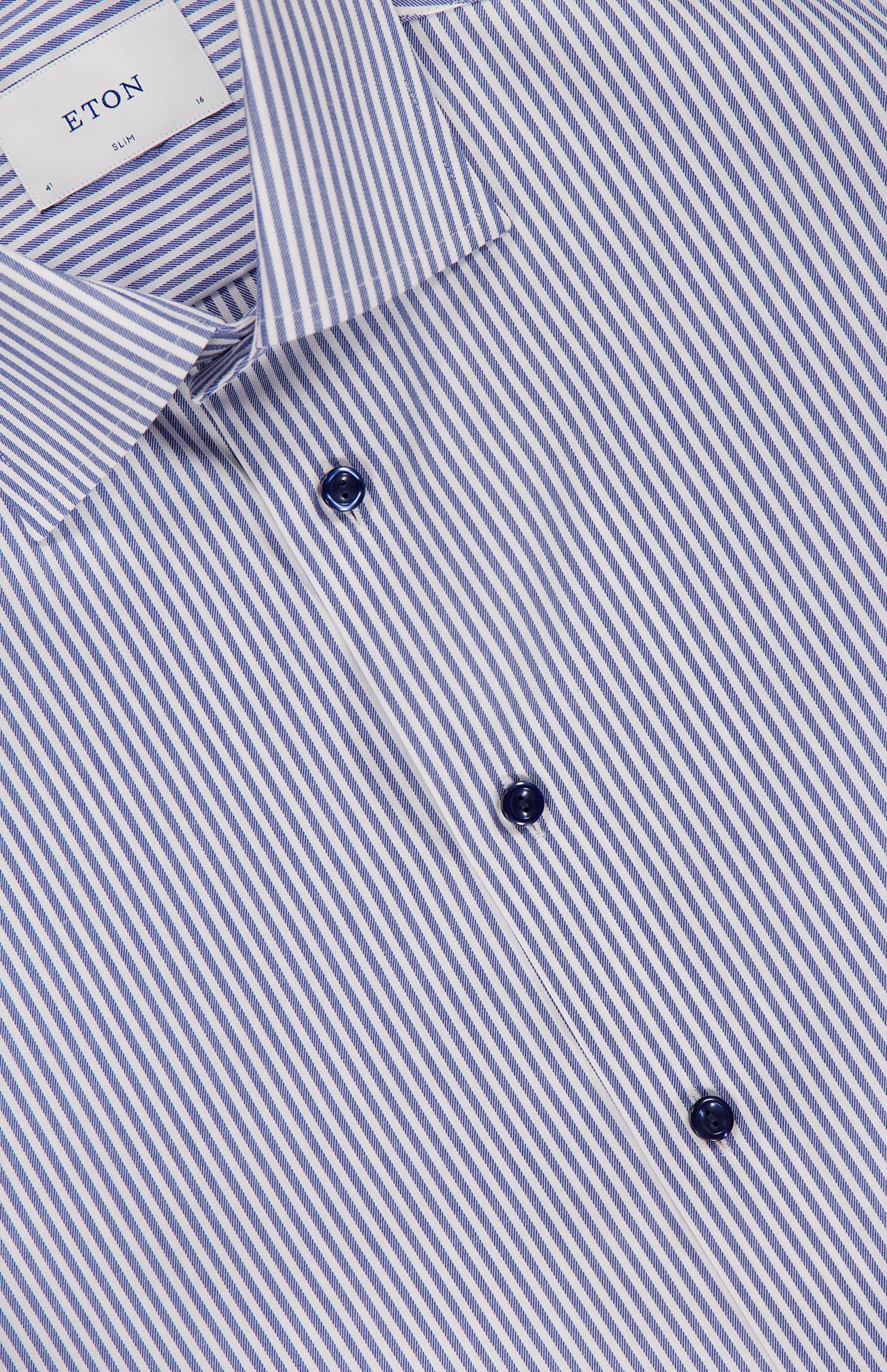 Slim Fit Striped Cotton TENCEL Lyocell Shirt (14716394570091)