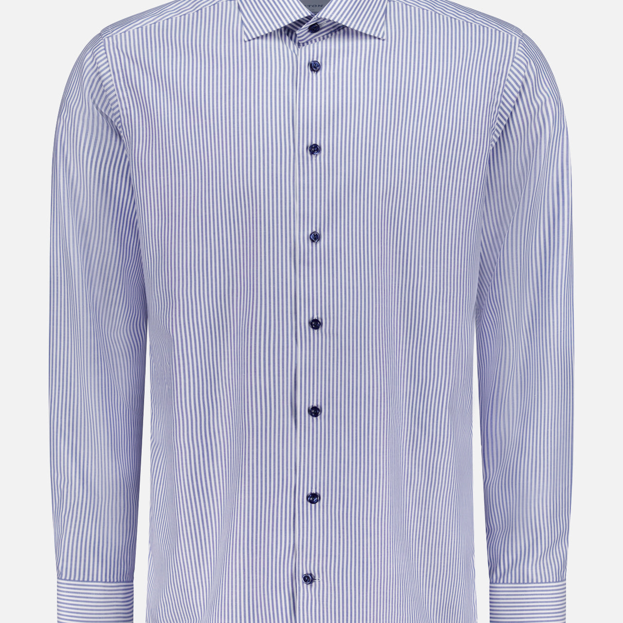 Slim Fit Striped Cotton TENCEL Lyocell Shirt (14716394570091)