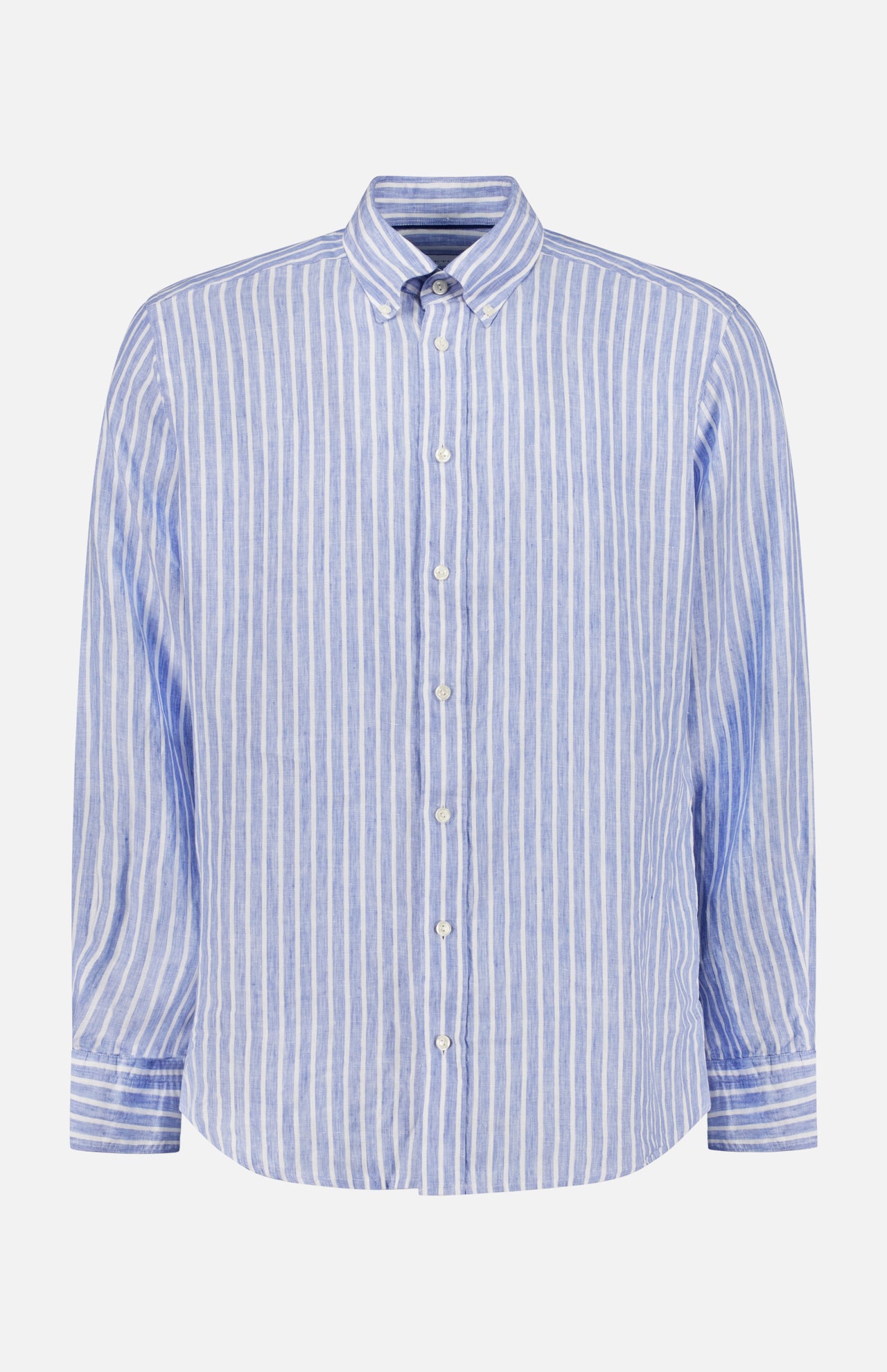 Slim Fit Striped Linen Shirt (14628571971947)