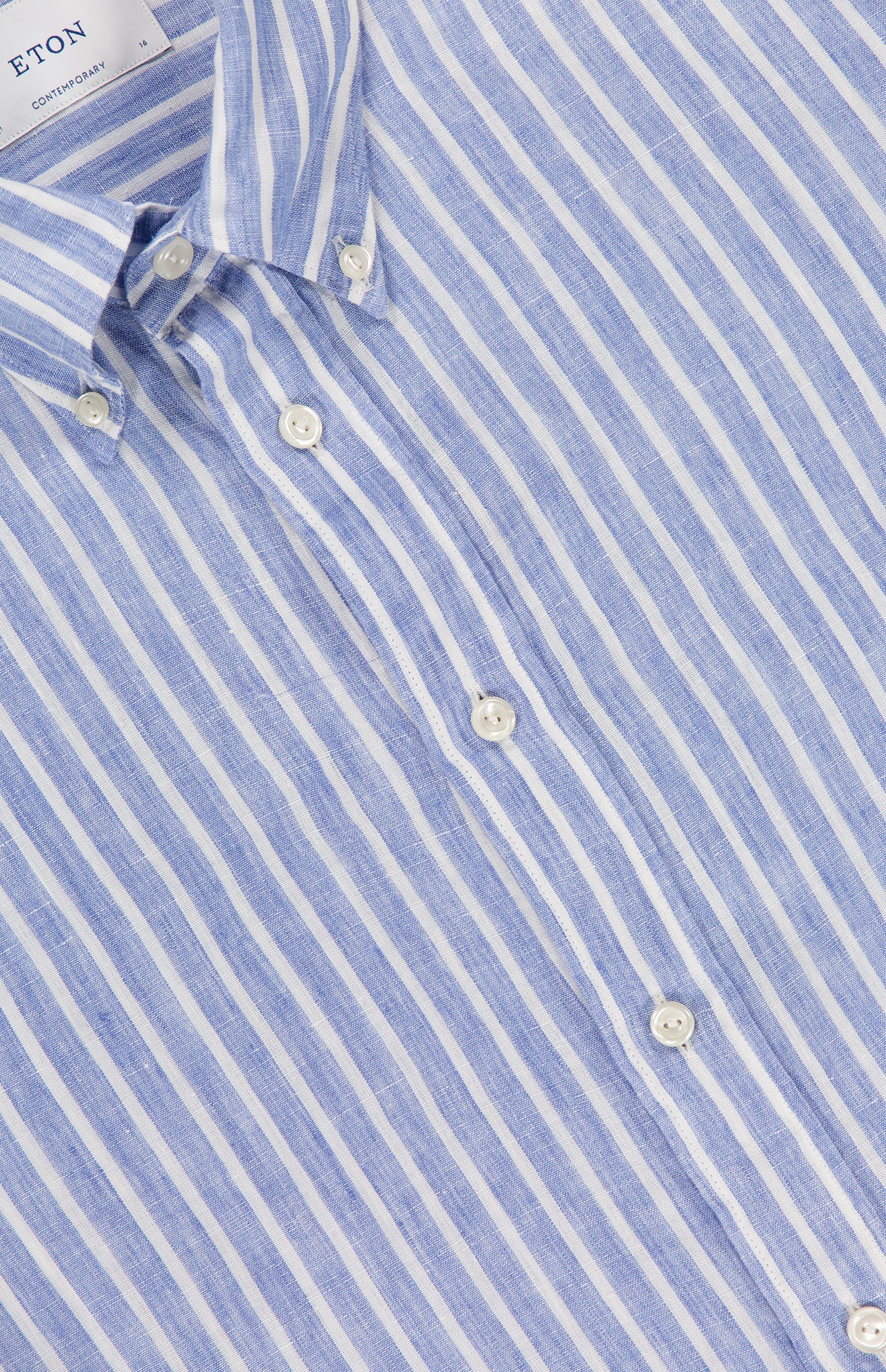 Slim Fit Striped Linen Shirt (14628571971947)