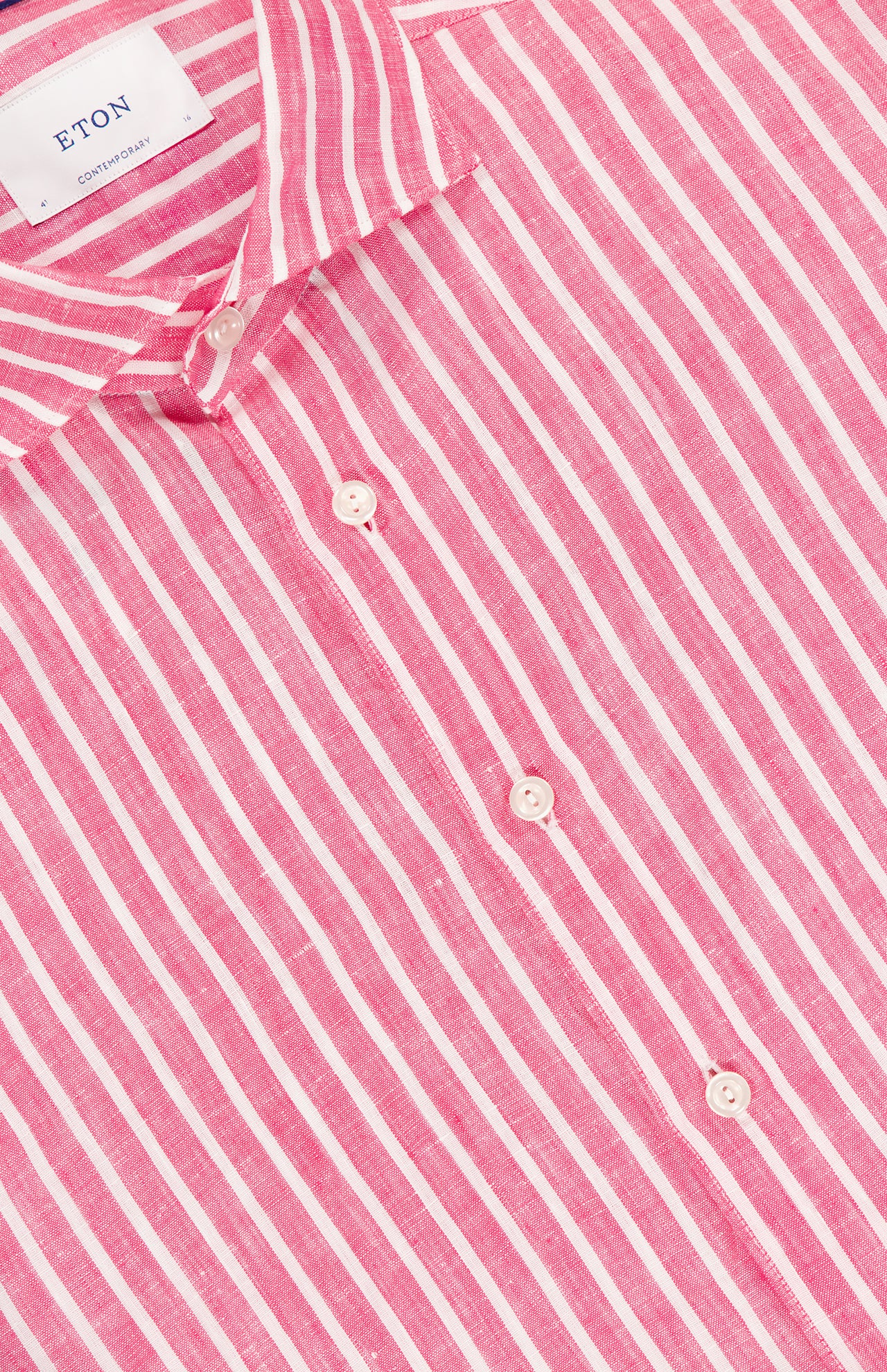 Slim Fit Striped Linen Shirt (14628571906411)