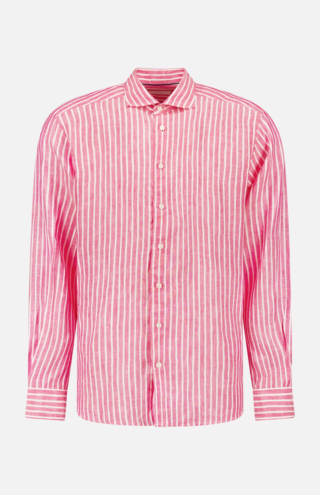 Slim Fit Striped Linen Shirt (14628571906411)