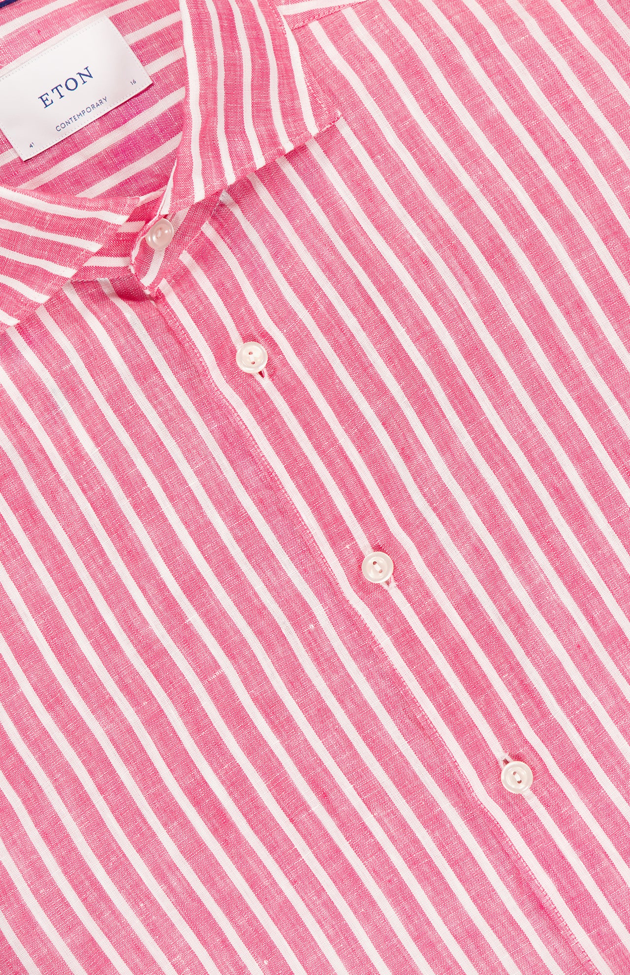 Slim Fit Striped Linen Shirtt (14628571939179)
