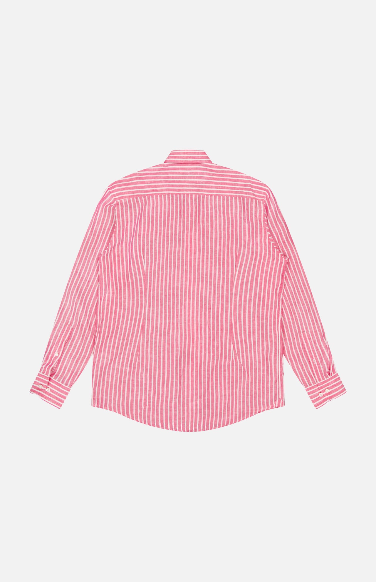 Slim Fit Striped Linen Shirtt (14628571939179)