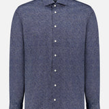 Slim Fit Tonal Ornamental Print Shirt (14716394045803)