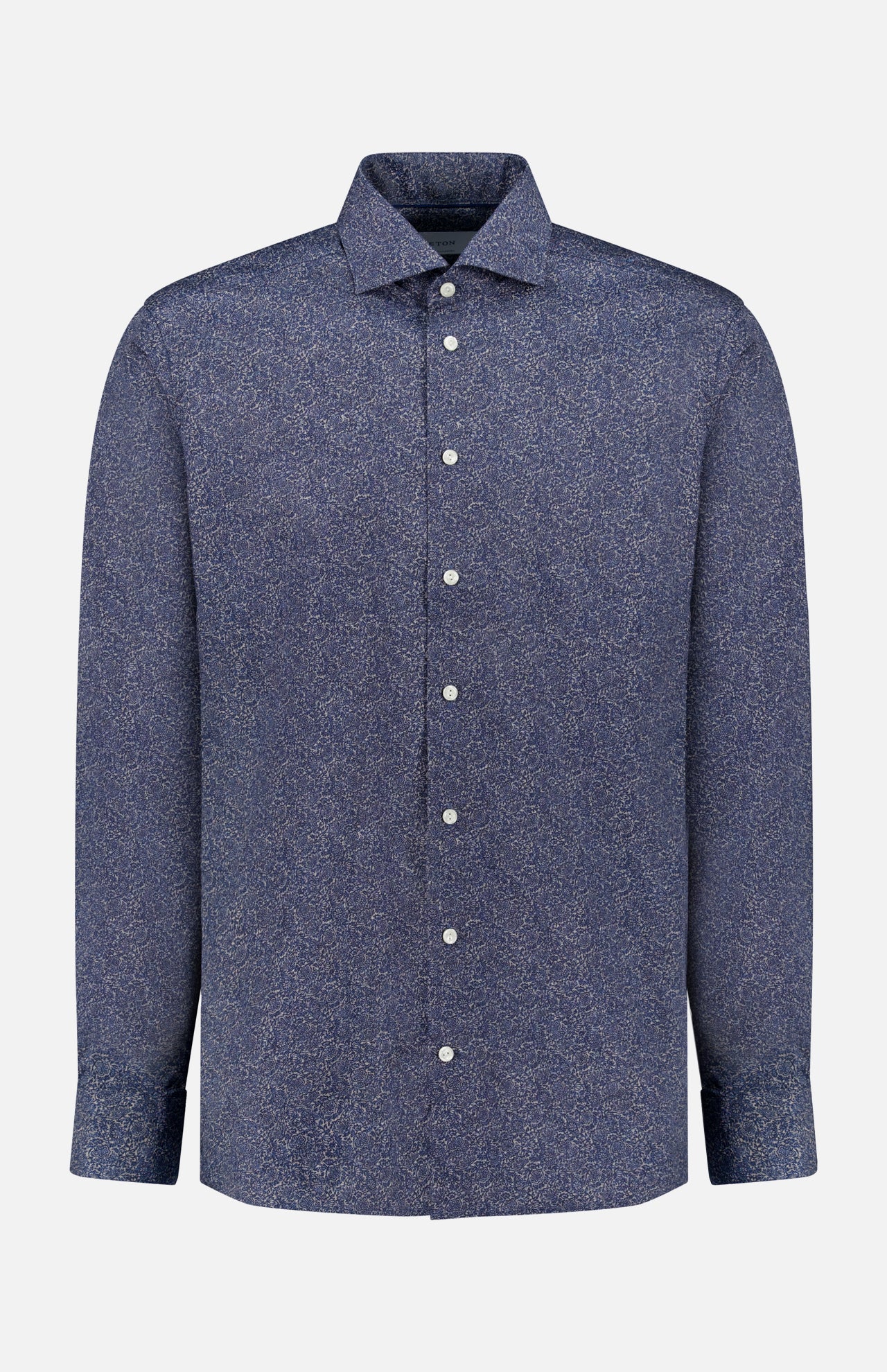 Slim Fit Tonal Ornamental Print Shirt (14716394045803)