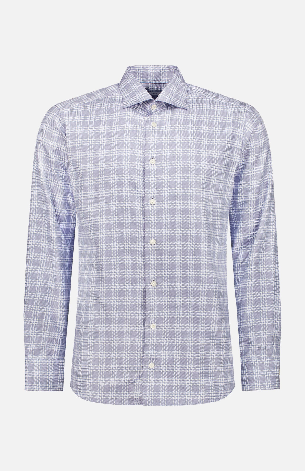 Light Blue Check King Twill Shirt (7569944313971)