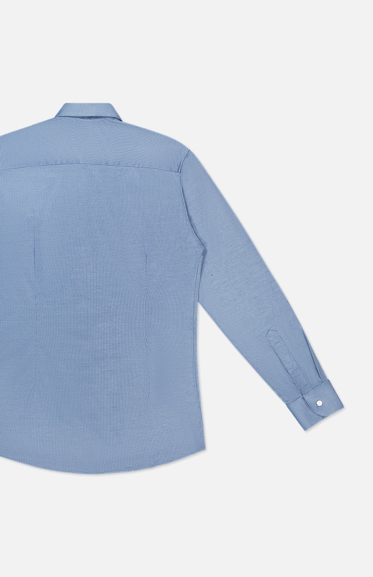 Mid Blue Filo Di Scozia Semi Solid Shirt (7569944281203)