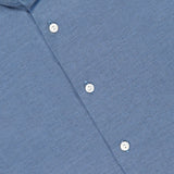 Mid Blue Filo Di Scozia Semi Solid Shirt (7569944281203)