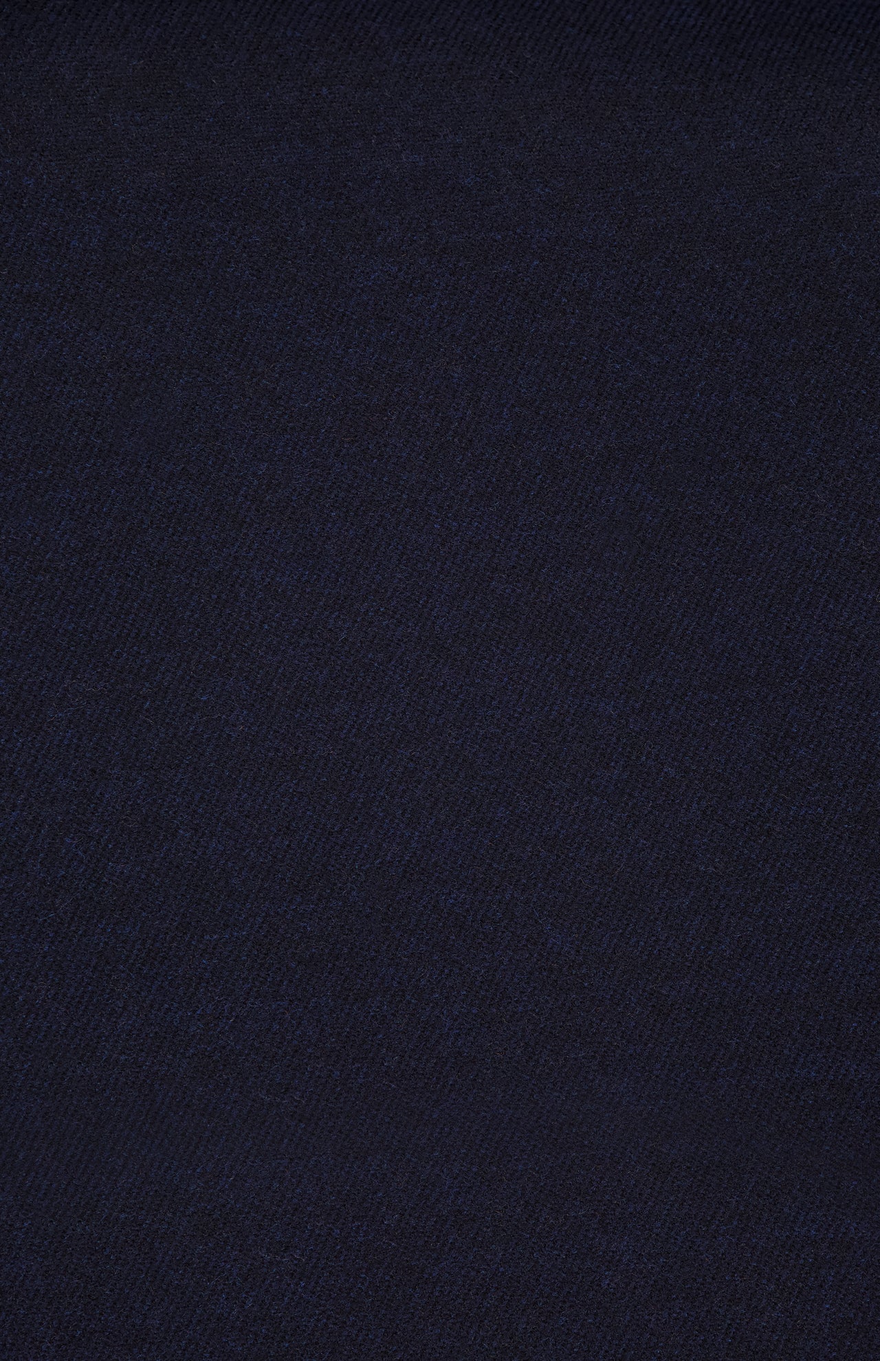 The ETON Two-Sided Merino Wool Scarf features dark navy blue textured fabric with a subtle diagonal weave and soft matte finish. Made in Italy, this luxury accessory is ideal for elegant wear.