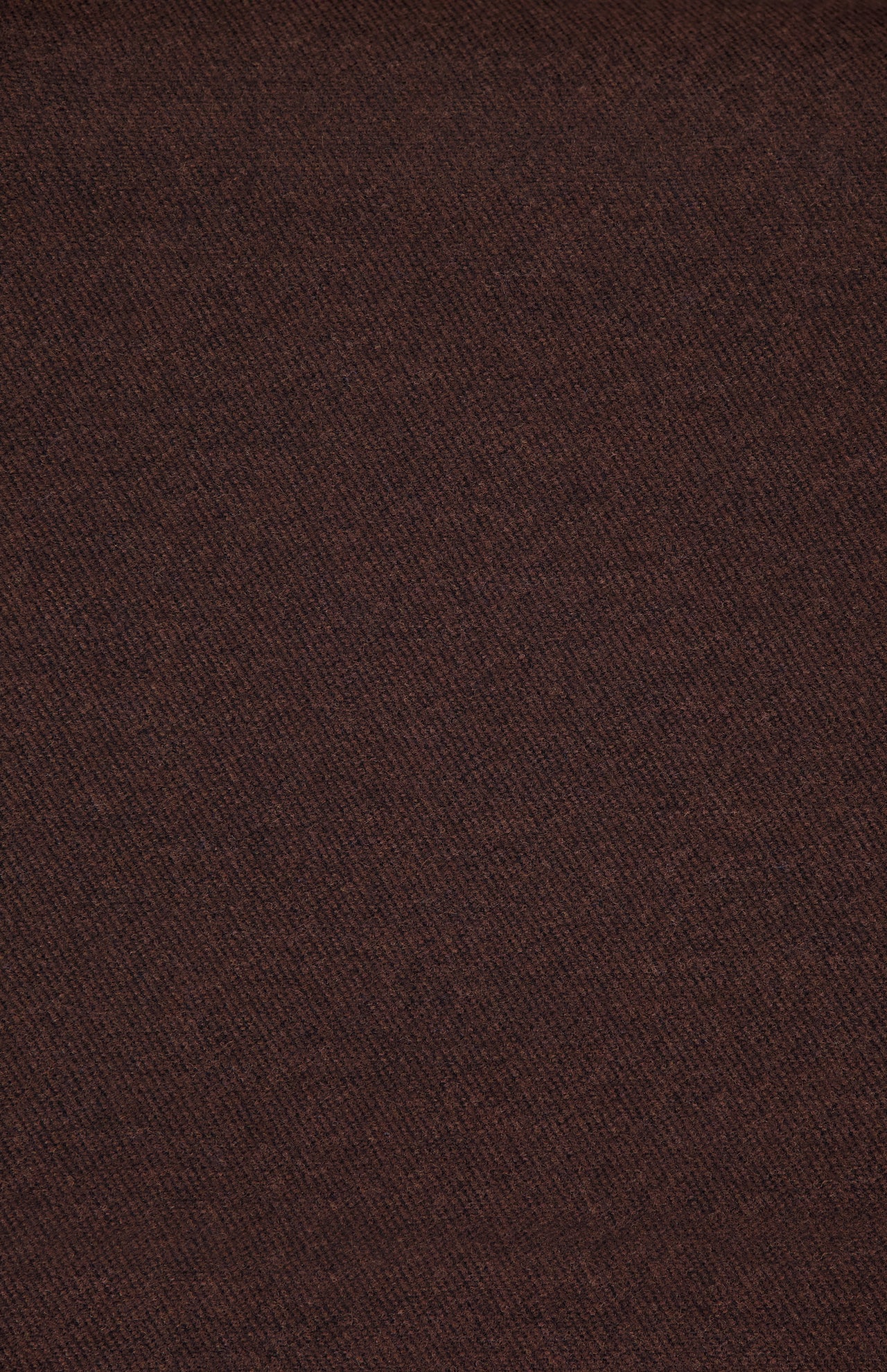 Close-up of the ETON Two-Sided Merino Wool Scarf's brown textured fabric, featuring a subtle diagonal weave for a soft yet slightly rugged look—evoking luxury Italian craftsmanship.