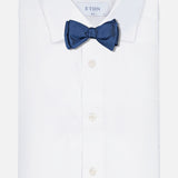 Zigzag Pattern Silk Bow Tie (7166407016563)