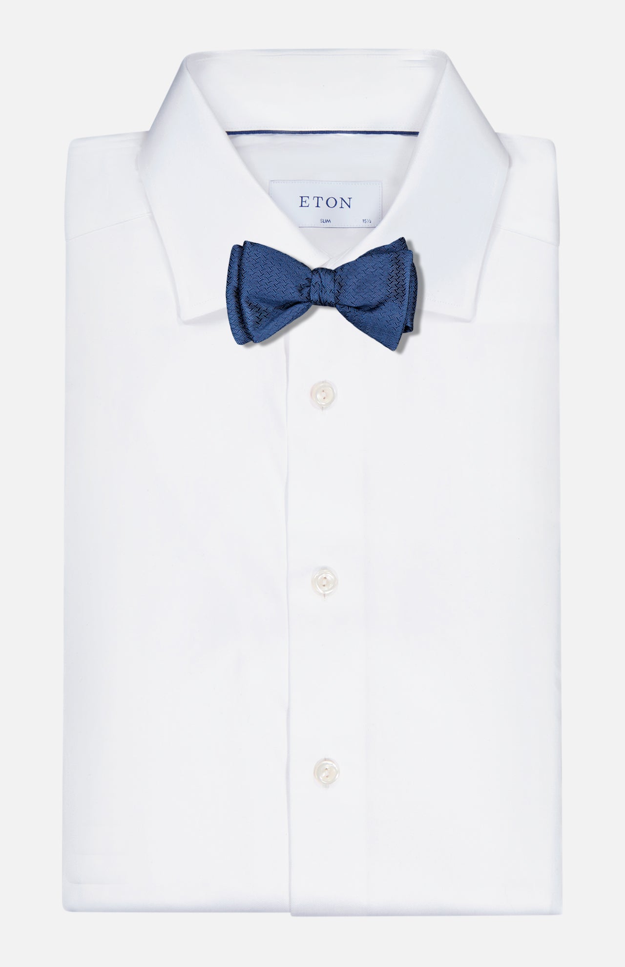 Zigzag Pattern Silk Bow Tie (7166407016563)