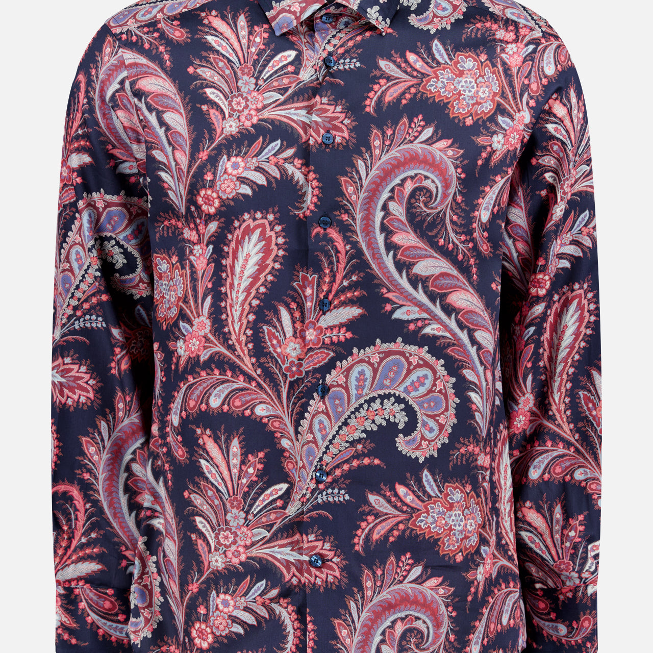 Paisley Print Long Sleeve Dress Shirt (14695692796267)