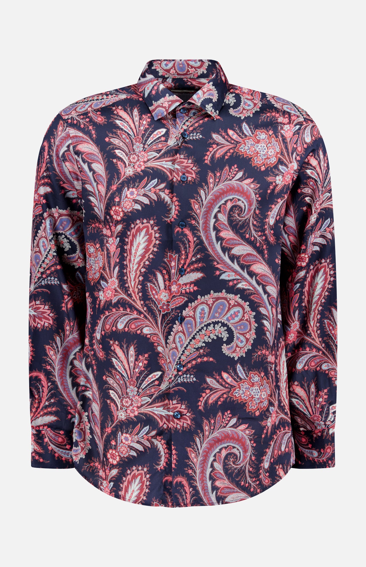 Paisley Print Long Sleeve Dress Shirt (14695692796267)